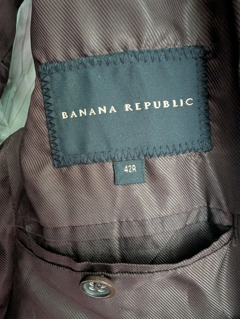 Banana Republic Relaxed Nubuck Leather Blazer